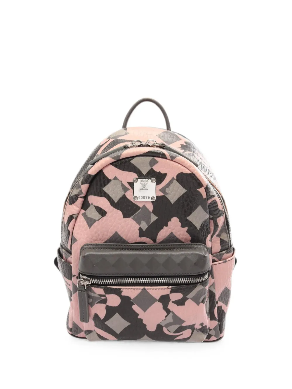 MCM Pre-Owned 2000s camouflage leather backpack - Rosa