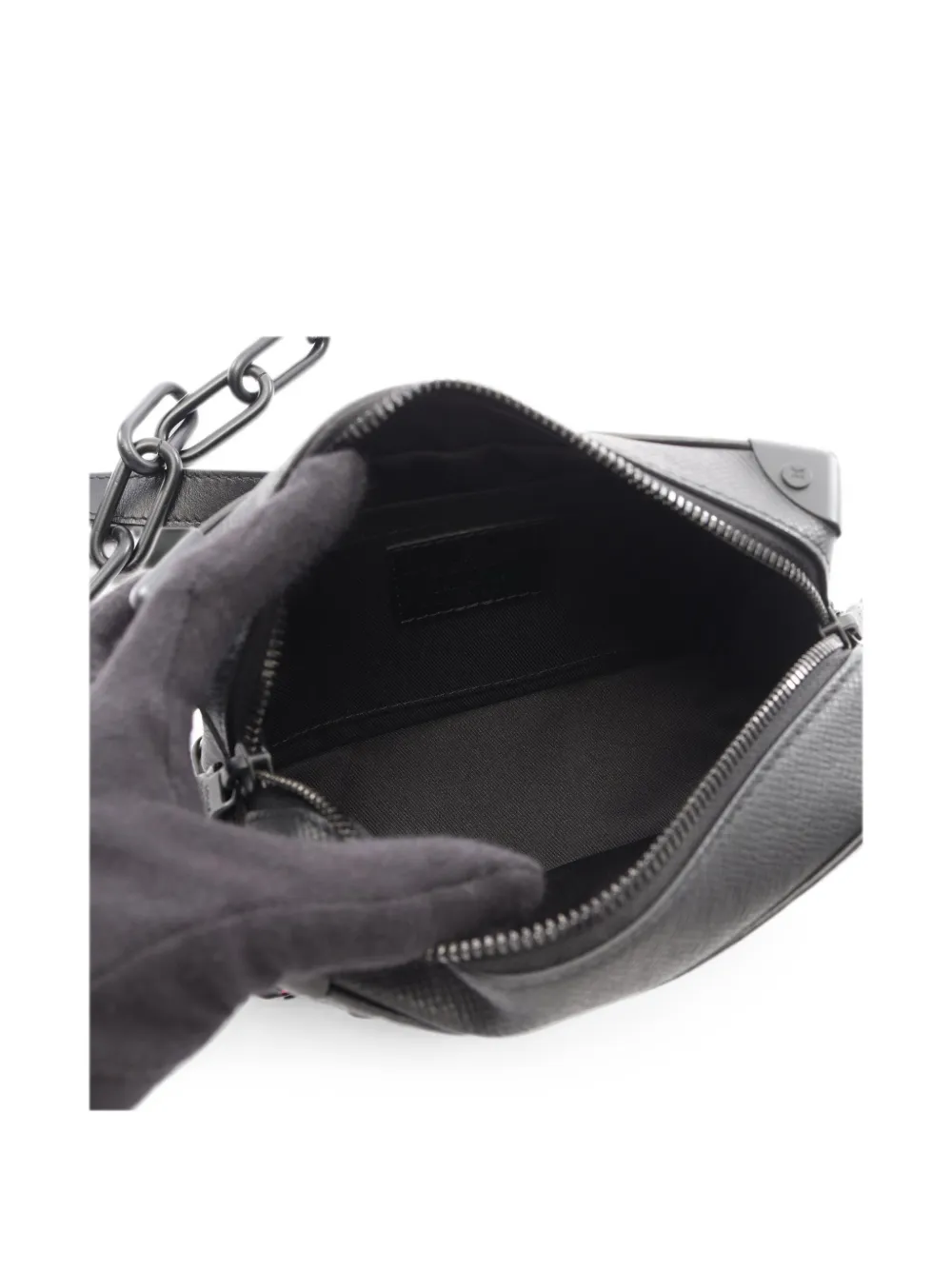 Louis Vuitton Pre-Owned 2019 Taïga mini-schoudertas Zwart