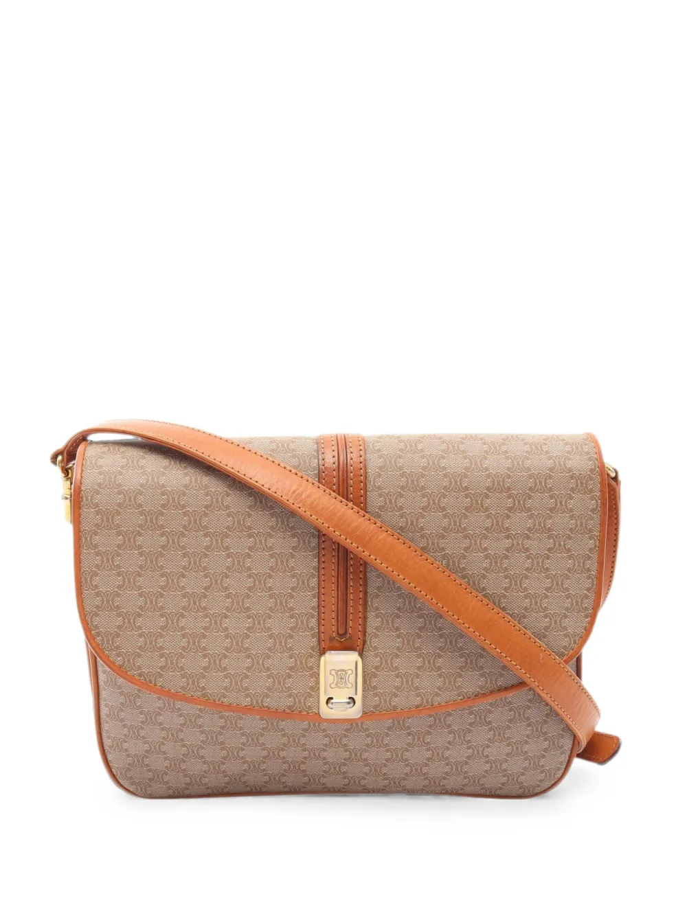 Celine Pre-Owned 2000s Macadam shoulder bag - Nude