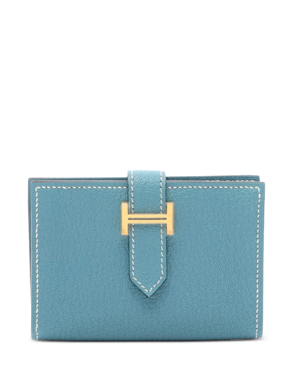 Hermès Pre-Owned 2024 mini Bearn card case - Blu