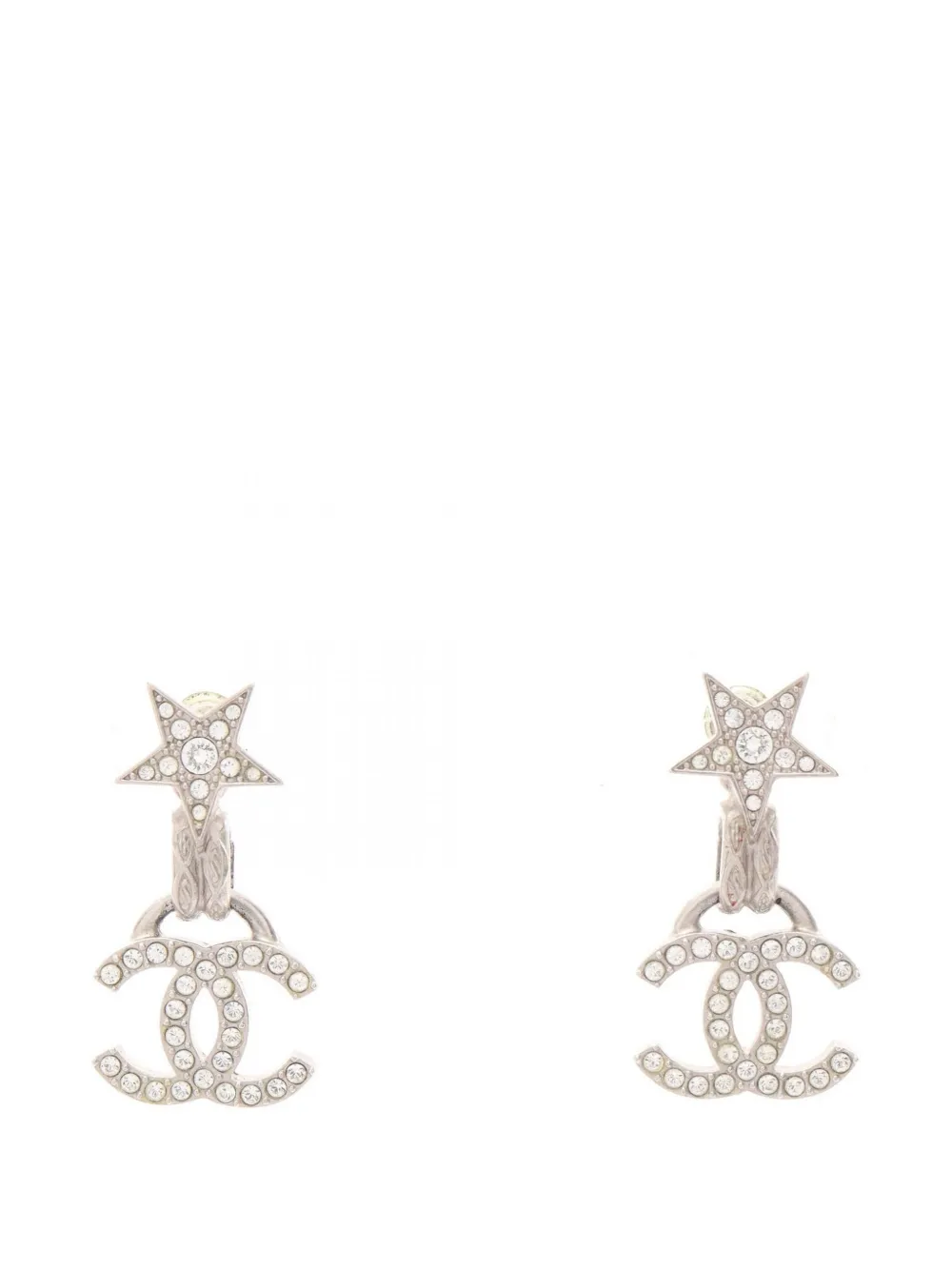 CHANEL Pre-Owned Coco Mark star earrings - Argento