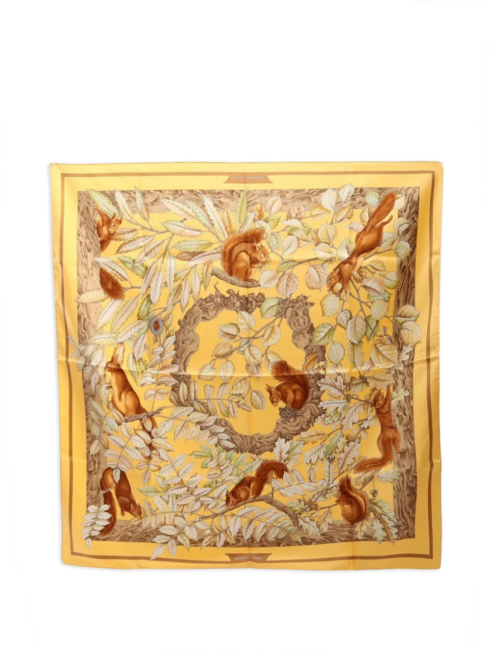 Hermès Pre-Owned 2010s Casse-Noisette Nutcracker scarf - Gelb