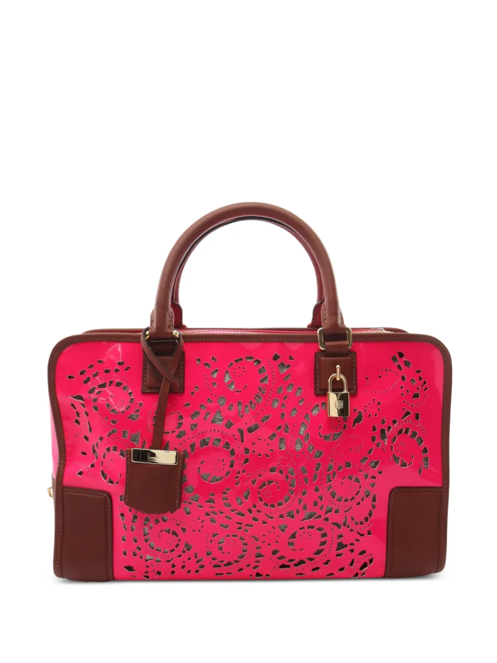 Loewe Pre-Owned 2010s 36 Amazona laser-cut handbag - Rosa