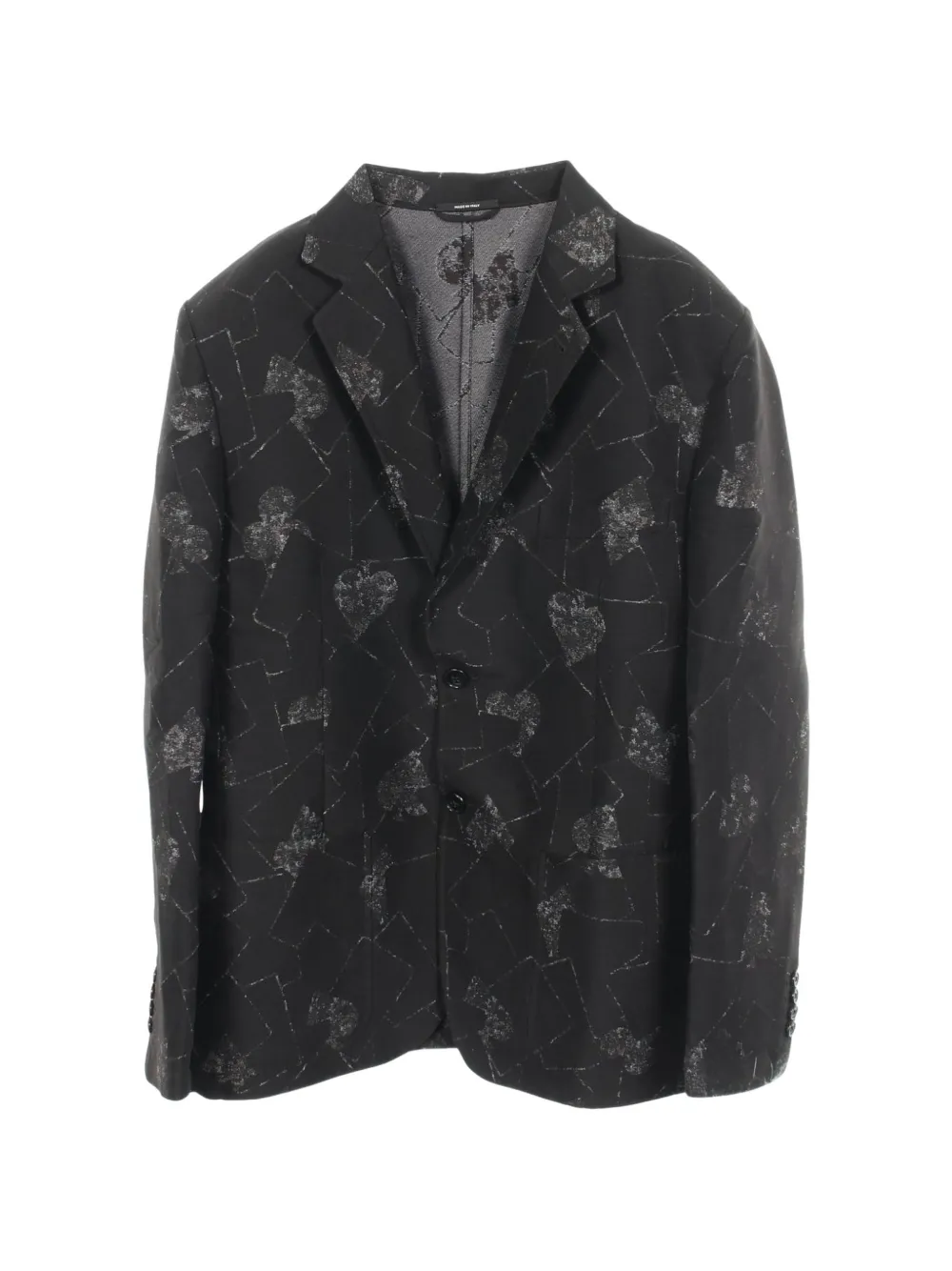 Hermès Pre-Owned 2010s Playing Cards single-breasted blazer - Schwarz
