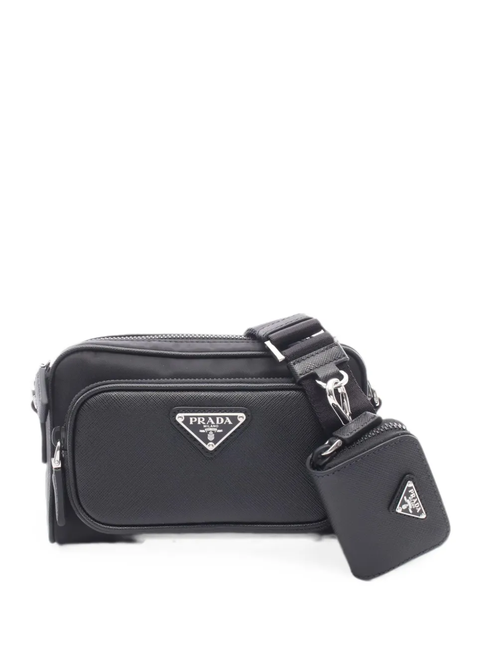 Prada Pre-Owned 2020s Tessuto Saffiano shoulder bag - Schwarz
