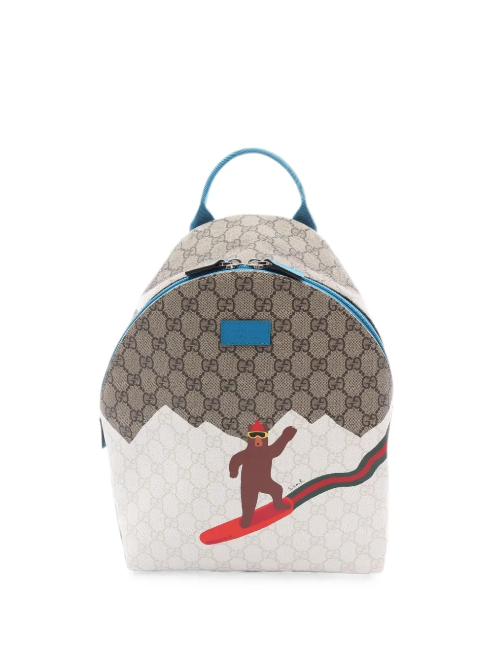 Gucci Pre-Owned GG bear-print backpack - Nude