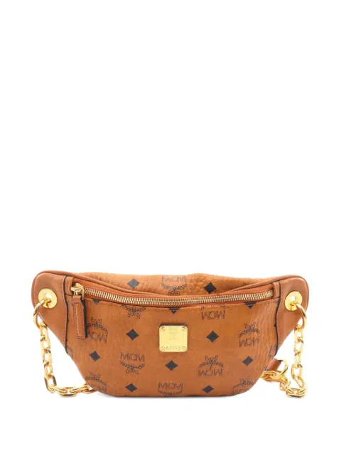 MCM Pre-Owned 2010s Visetos chain belt bag