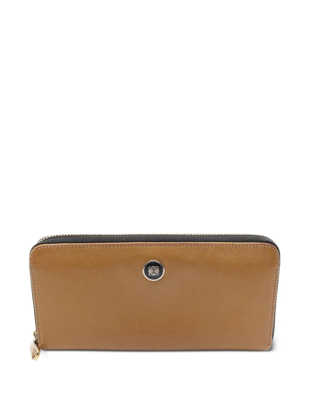 Loewe Pre-Owned 2000s zip-around leather wallet - Marrone