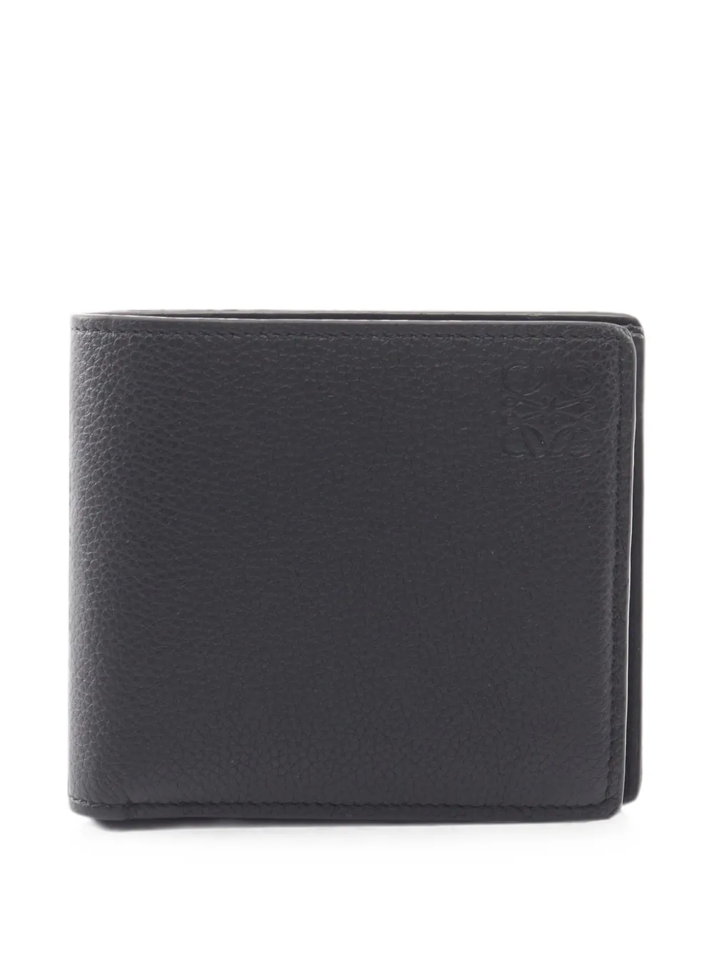 Pre-owned Loewe 2000s Anagram Bi-fold Wallet In Black