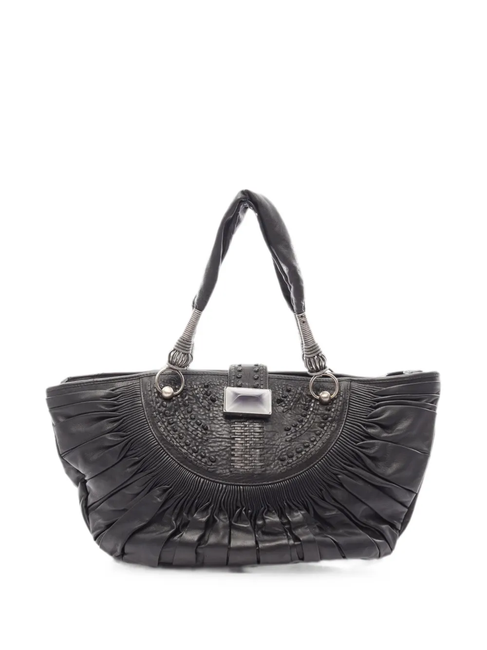 Christian Dior Pre-Owned 2000s Plissé Gather shoulder bag - Schwarz