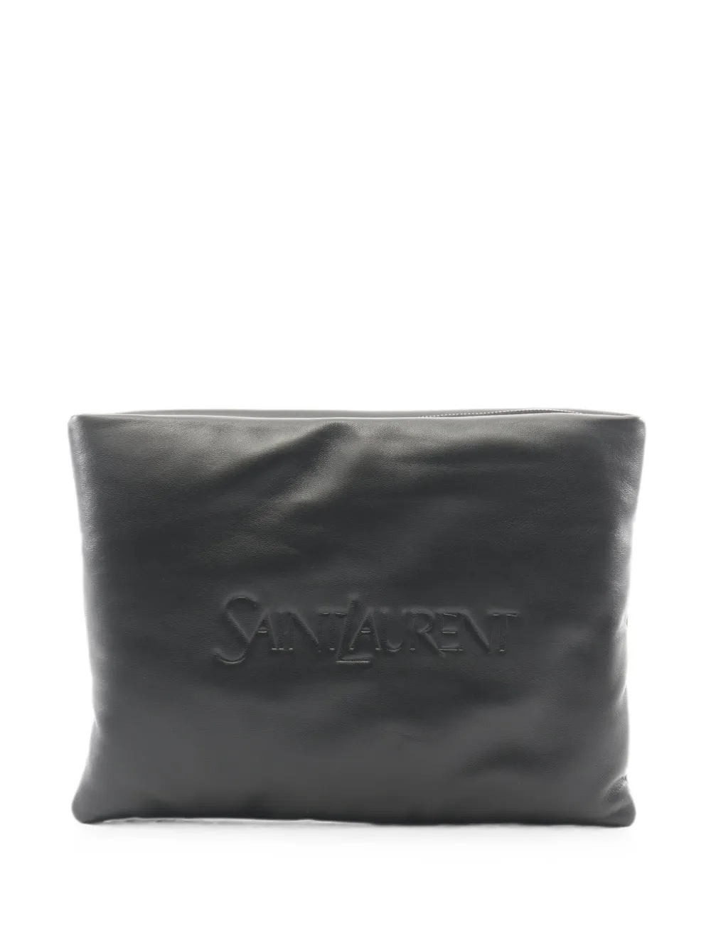 Saint Laurent Pre-Owned 2010s Puffy Pouch clutch bag - Schwarz
