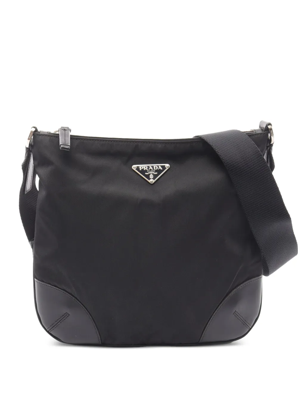 Prada Pre-Owned 2010s Triangle logo shoulder bag - Nero