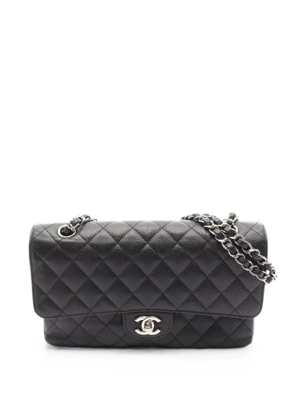 CHANEL Pre-Owned 2012-2013 Matelassé double flap shoulder bag - Schwarz