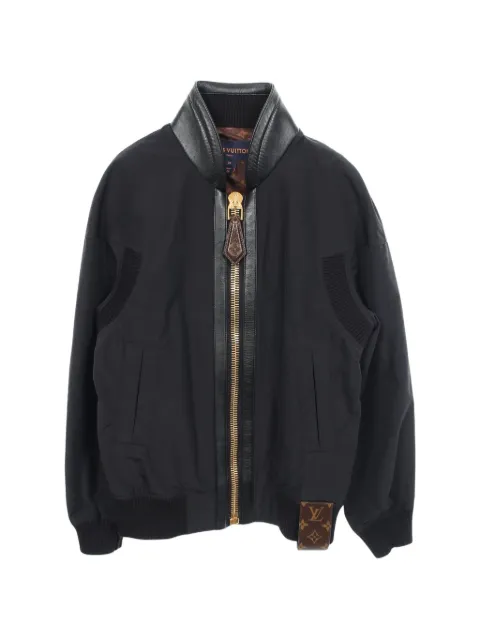 Louis Vuitton Pre-Owned 2010s leather-trim jacket