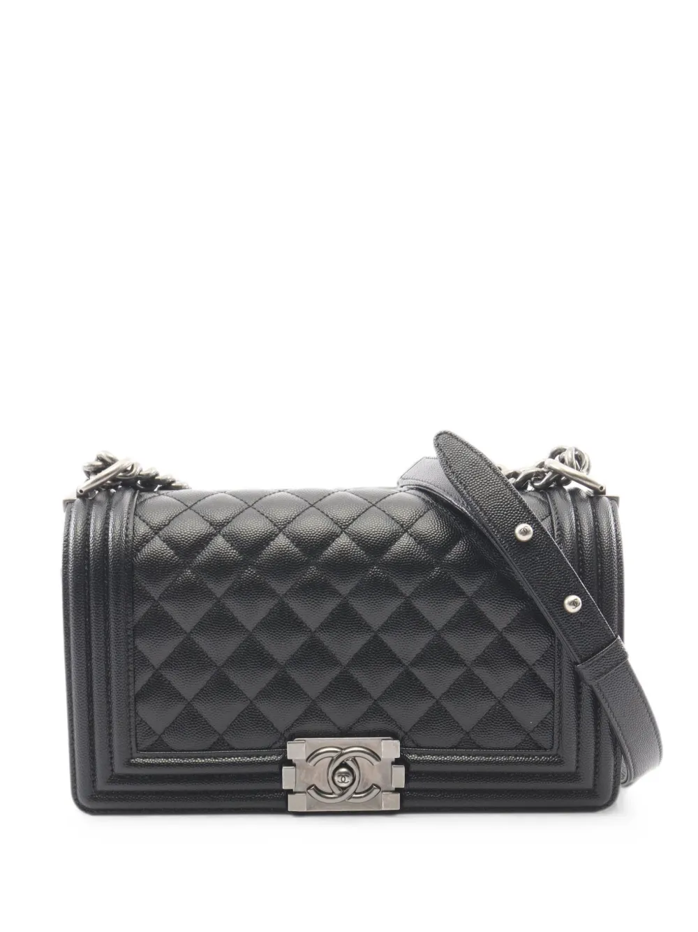 CHANEL Pre-Owned Boy chain shoulder bag - Schwarz