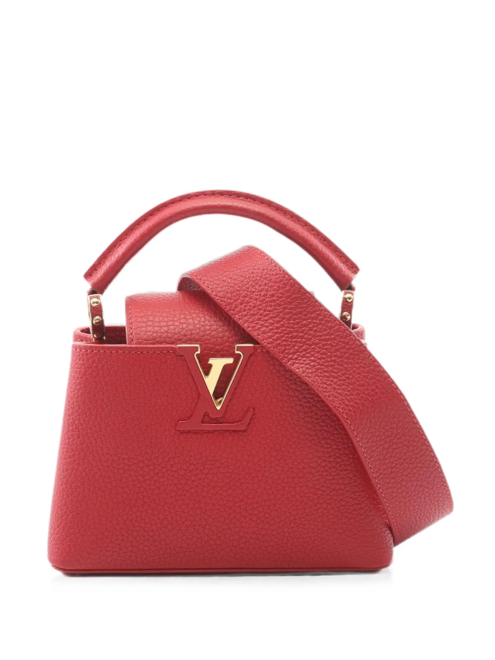 Louis Vuitton Pre-Owned 2020 mini Capucines 2-Way tote bag - Rosso