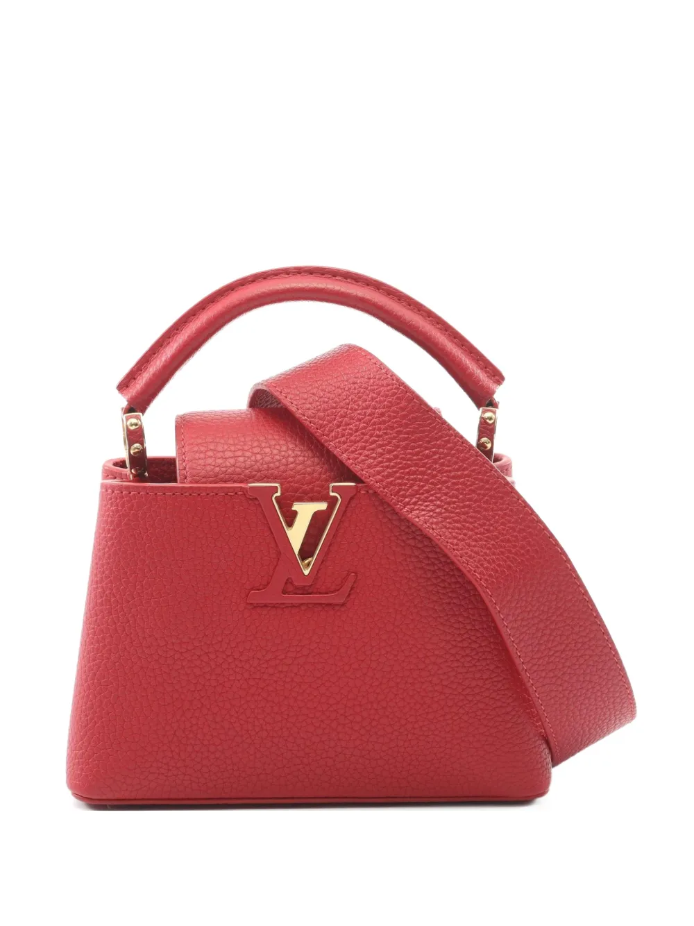 Louis Vuitton Pre-Owned 2020 mini Capucines 2-Way tote bag - Rosso