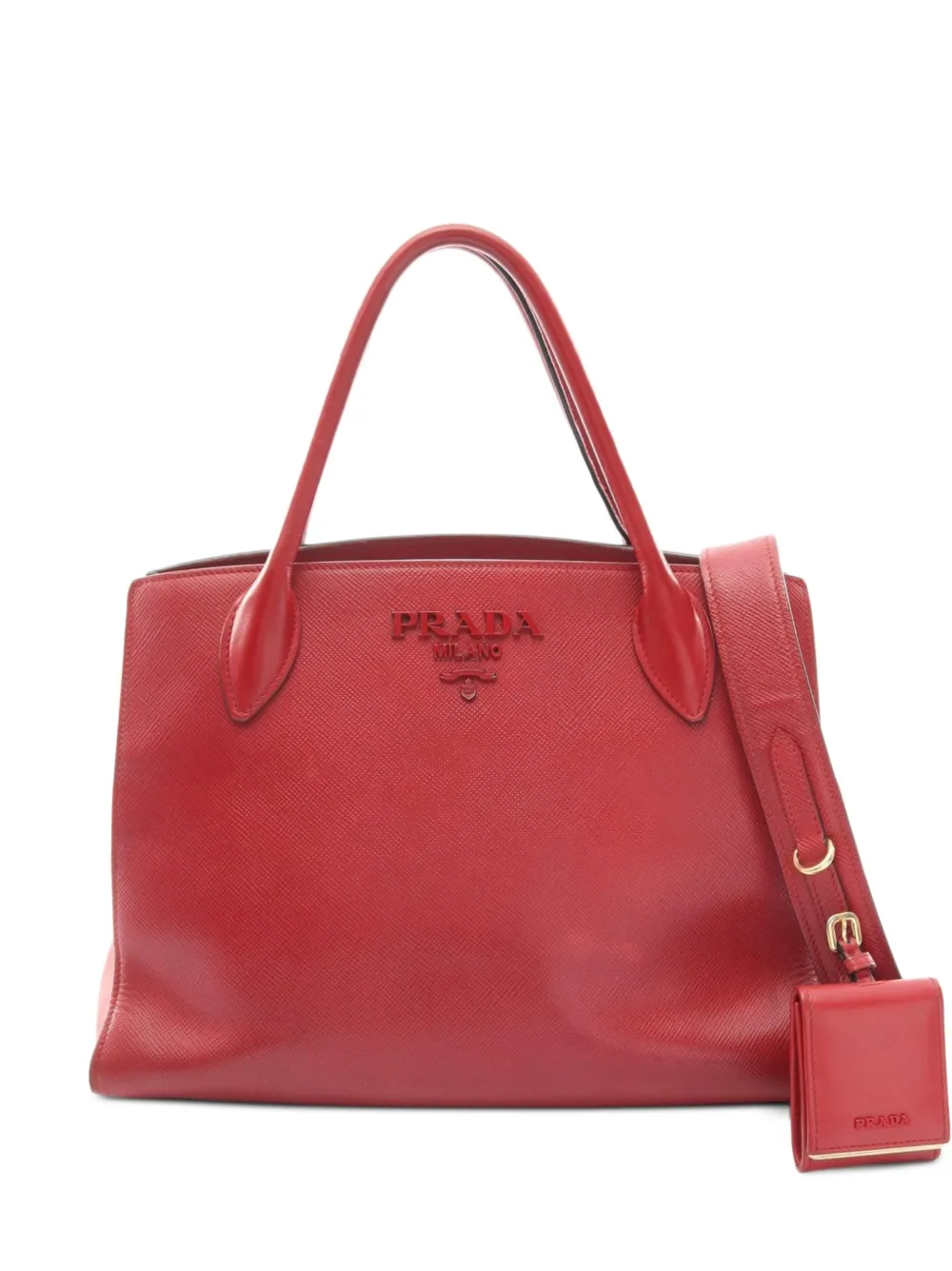 Prada Pre-Owned 2000s Saffiano Cuir tote bag - Rosso
