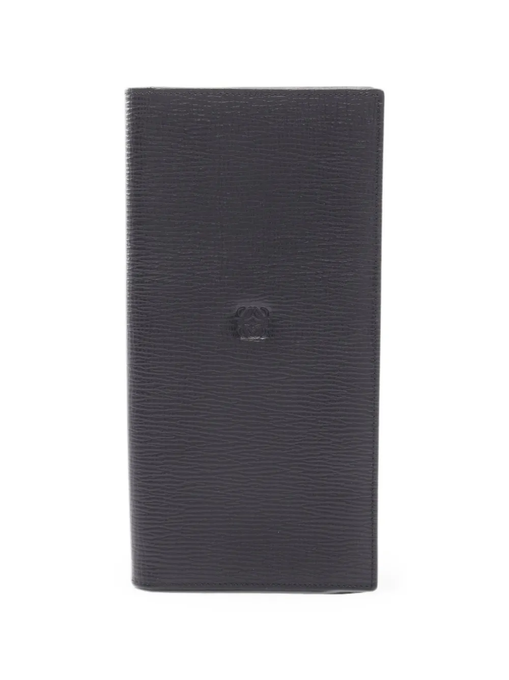 Pre-owned Loewe 2010s Anagram Bi-fold Wallet In Black