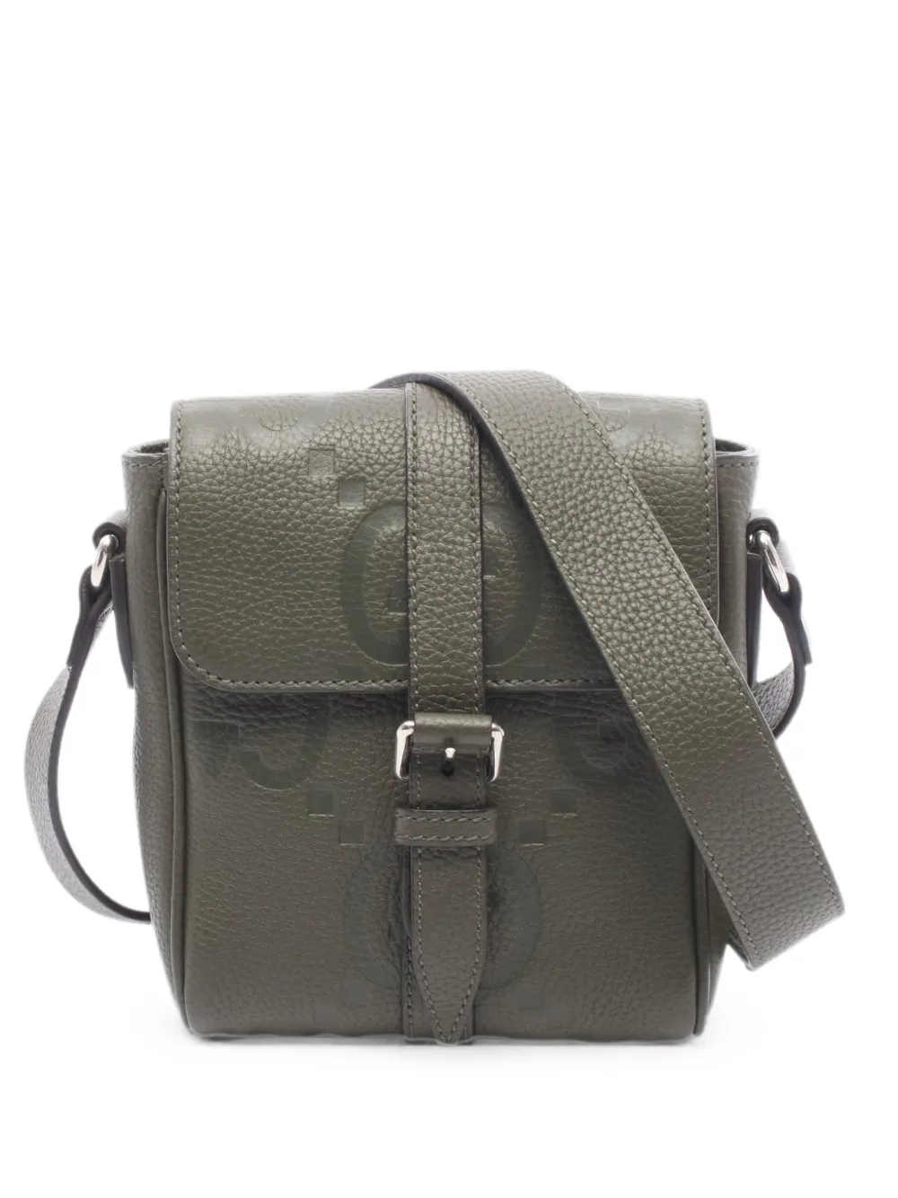 Gucci Pre-Owned 2010s Jumbo GG messenger bag - Verde