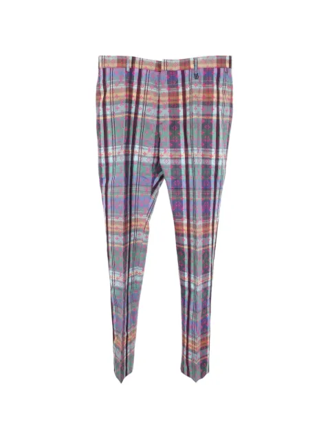 Louis Vuitton Pre-Owned 2010s Monogram Madras check-pattern trousers