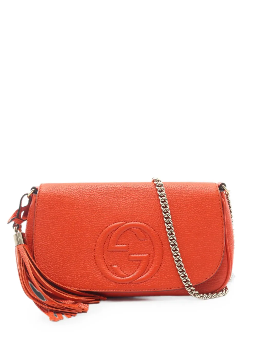 Gucci Pre-Owned 2010s Soho tassel shoulder bag - Orange