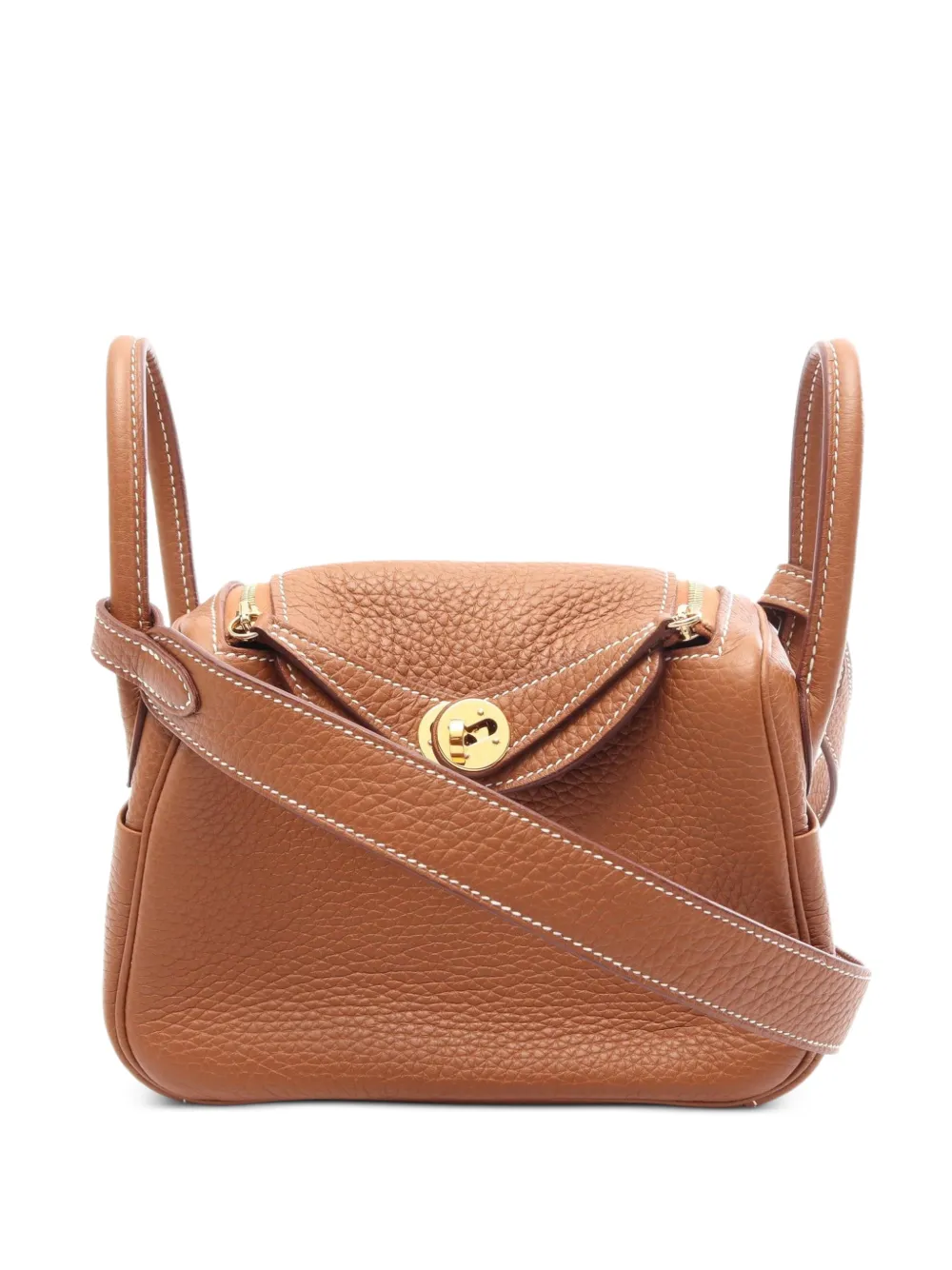 Hermès Pre-Owned 2024 mini Lindy shoulder bag - Marrone
