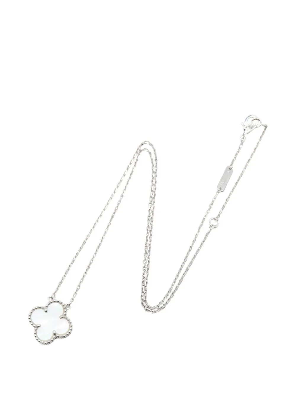 Van Cleef & Arpels Pre-Owned 2010s Vintage Alhambra necklace - Silber
