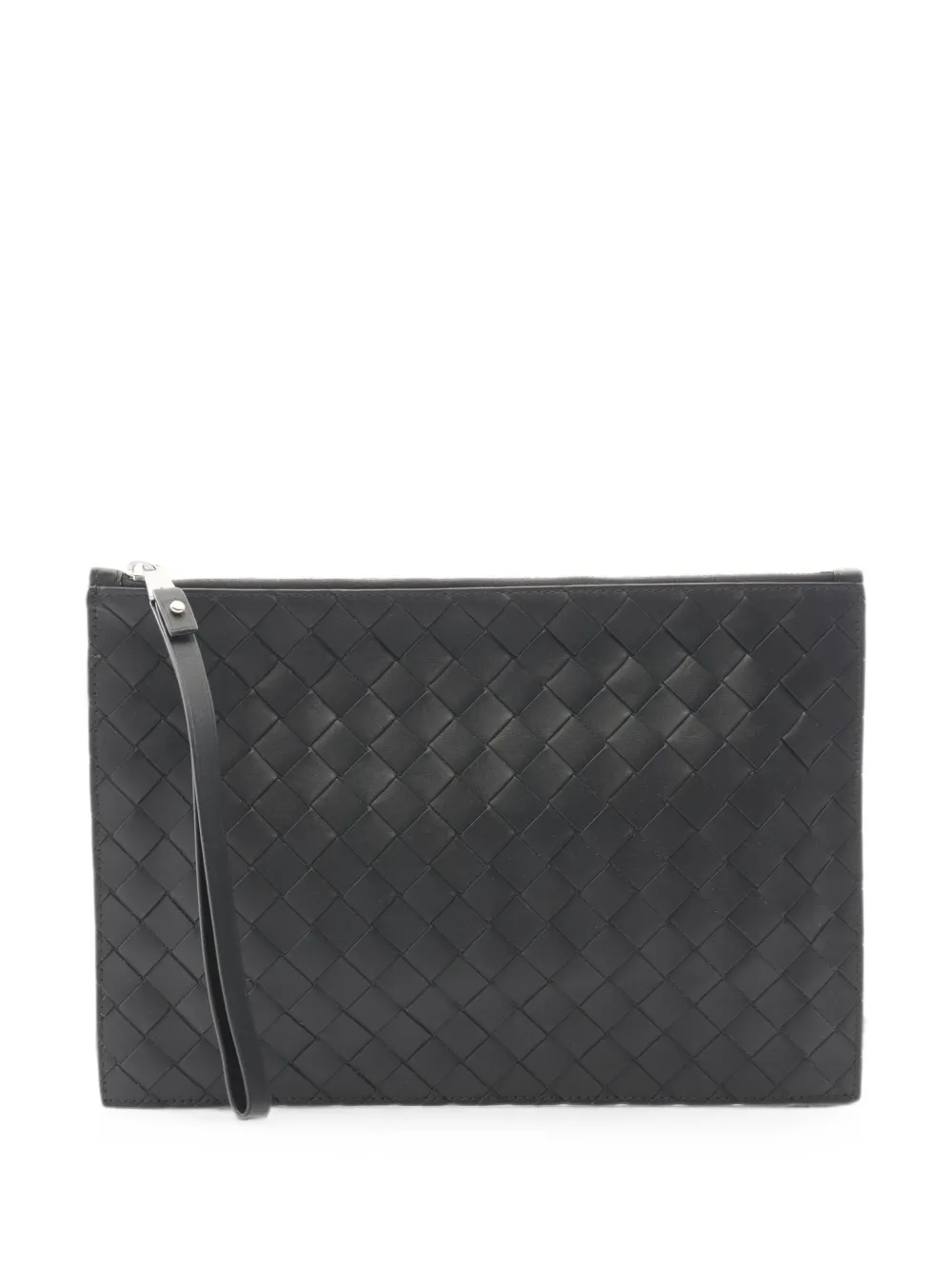 Bottega Veneta Pre-Owned 2020s Intrecciato wristlet clutch bag - Nero