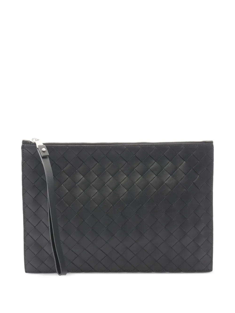 Bottega Veneta Pre-Owned 2020s Intrecciato wristlet clutch bag - Nero