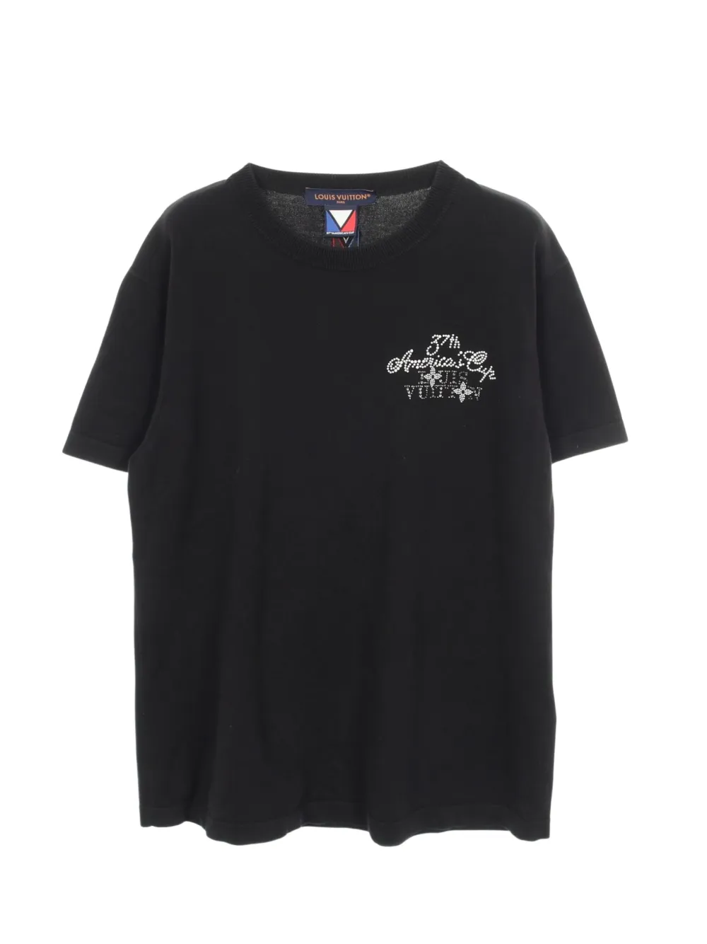 Louis Vuitton Pre-Owned 2010s America's Cup embellished T-shirt - Schwarz