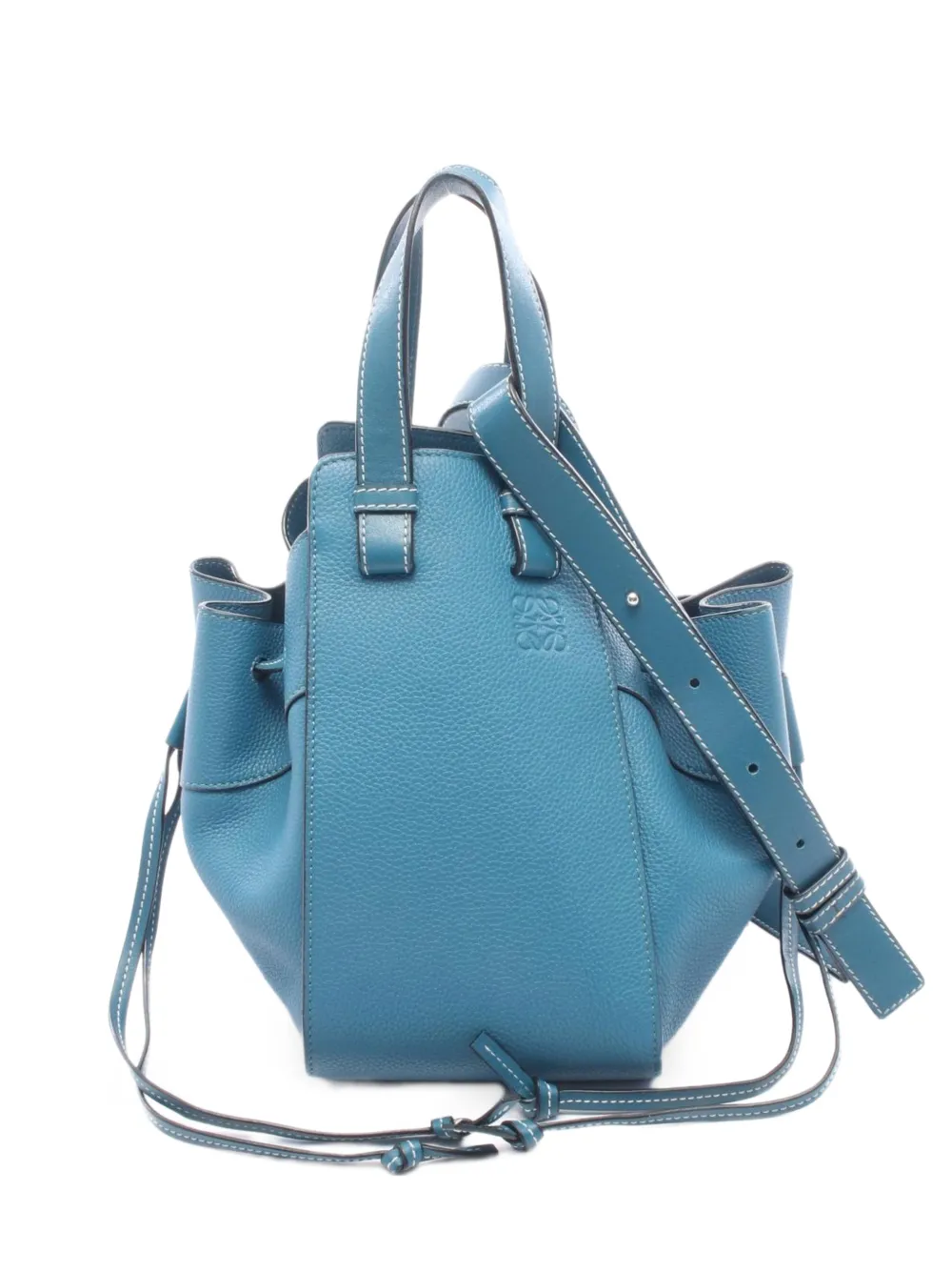 Loewe Pre-Owned 2000s small Hammock drawstring tote bag - Blu