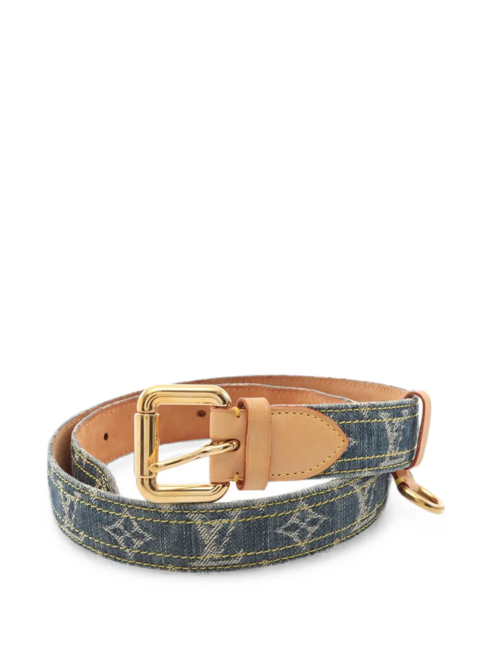 Louis Vuitton Pre-Owned 2006 monogram denim belt - Blau