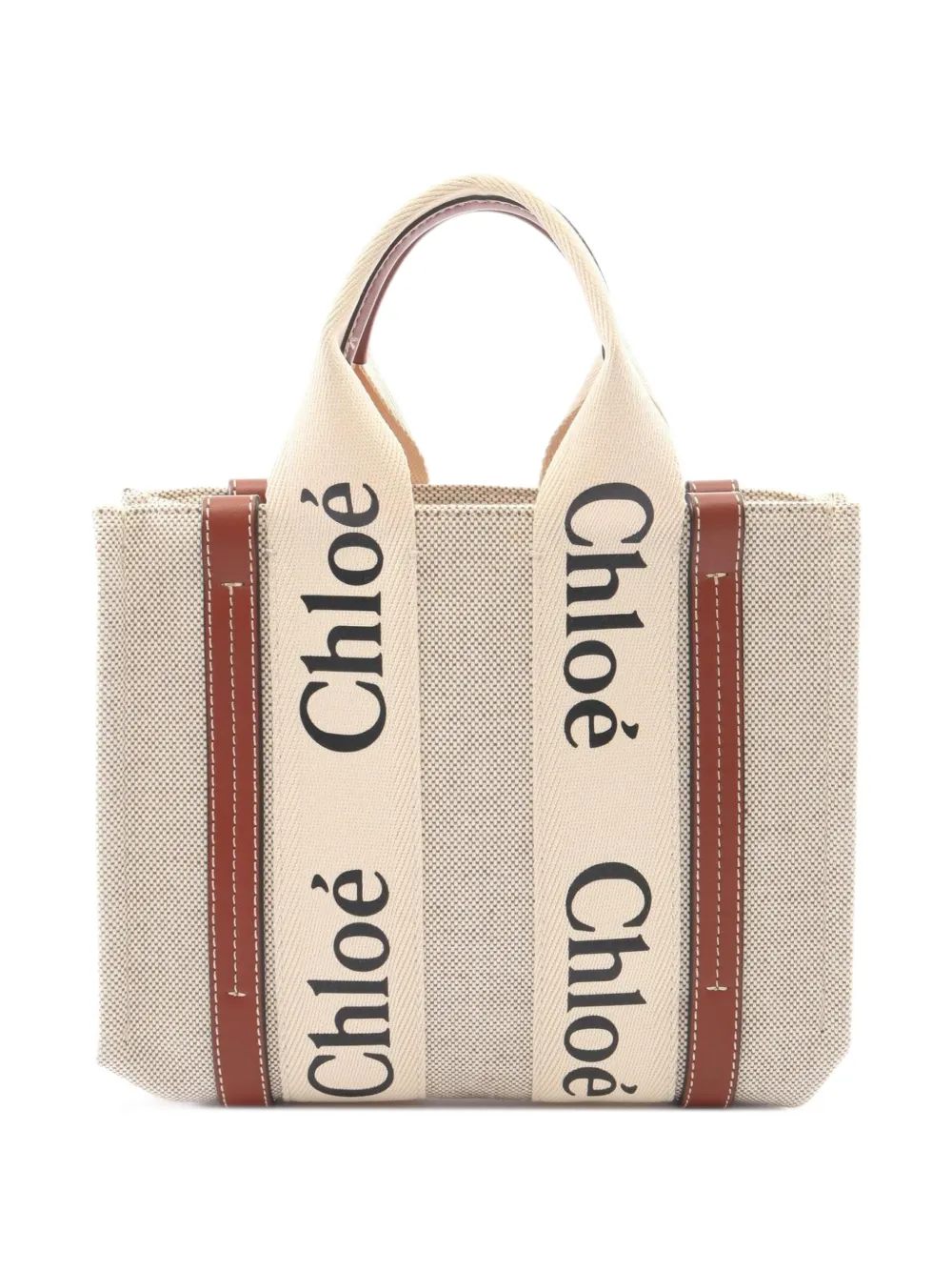 Chloé Pre-Owned 2010s small Woody tote bag - Toni neutri