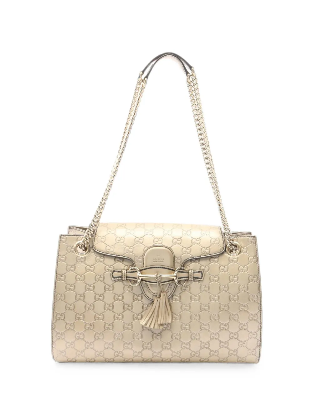 Gucci Pre-Owned 2000s Emily Guccissima shoulder bag - Gold