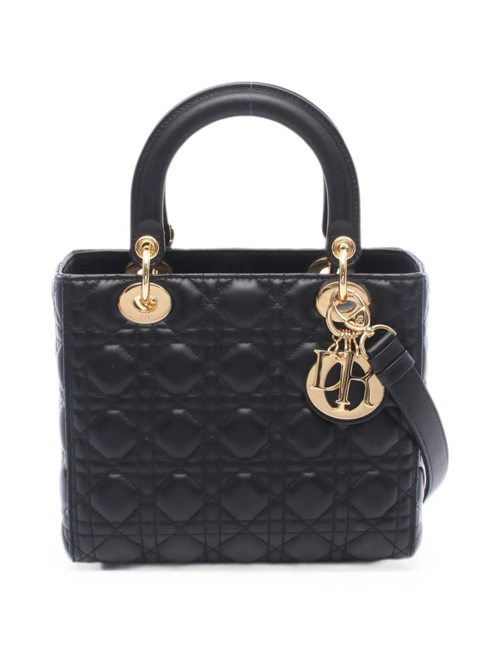 Christian Dior Pre-Owned 2010s Lady Dior two-way tote bag - Nero