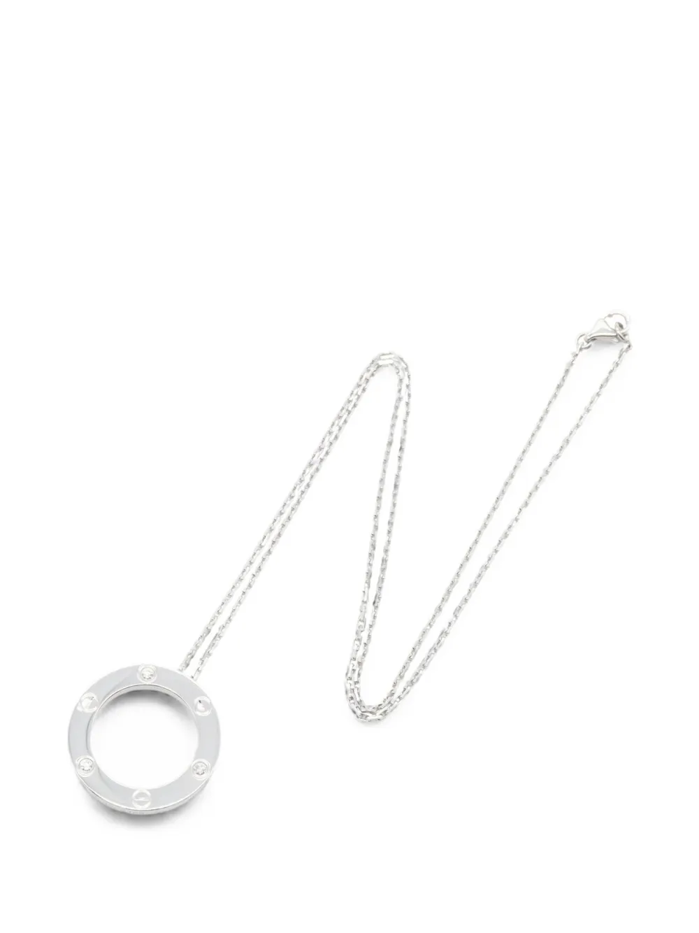 Cartier 2010s Love diamond necklace - Silber
