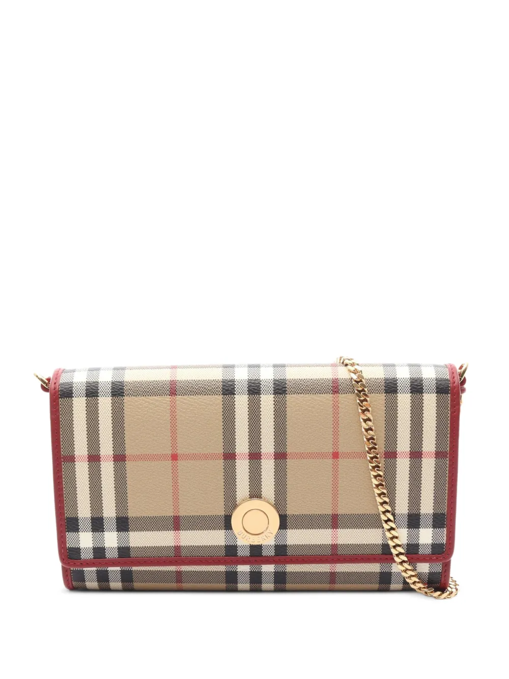 Burberry Pre-Owned Nova check chain wallet - Toni neutri