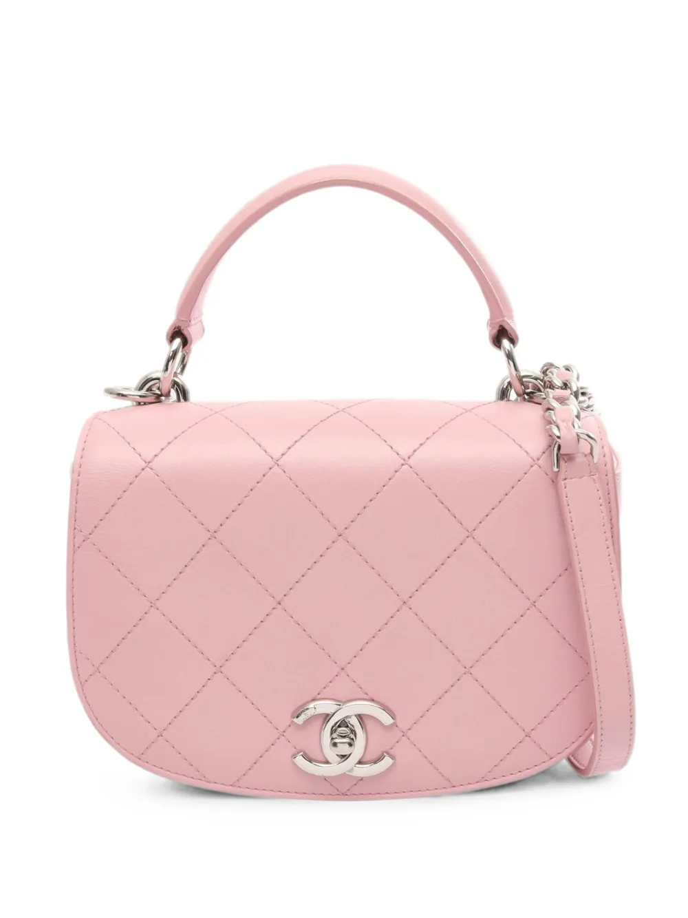 CHANEL Pre-Owned 2016-2017 small Ring My Bag Flap shoulder bag - Rosa