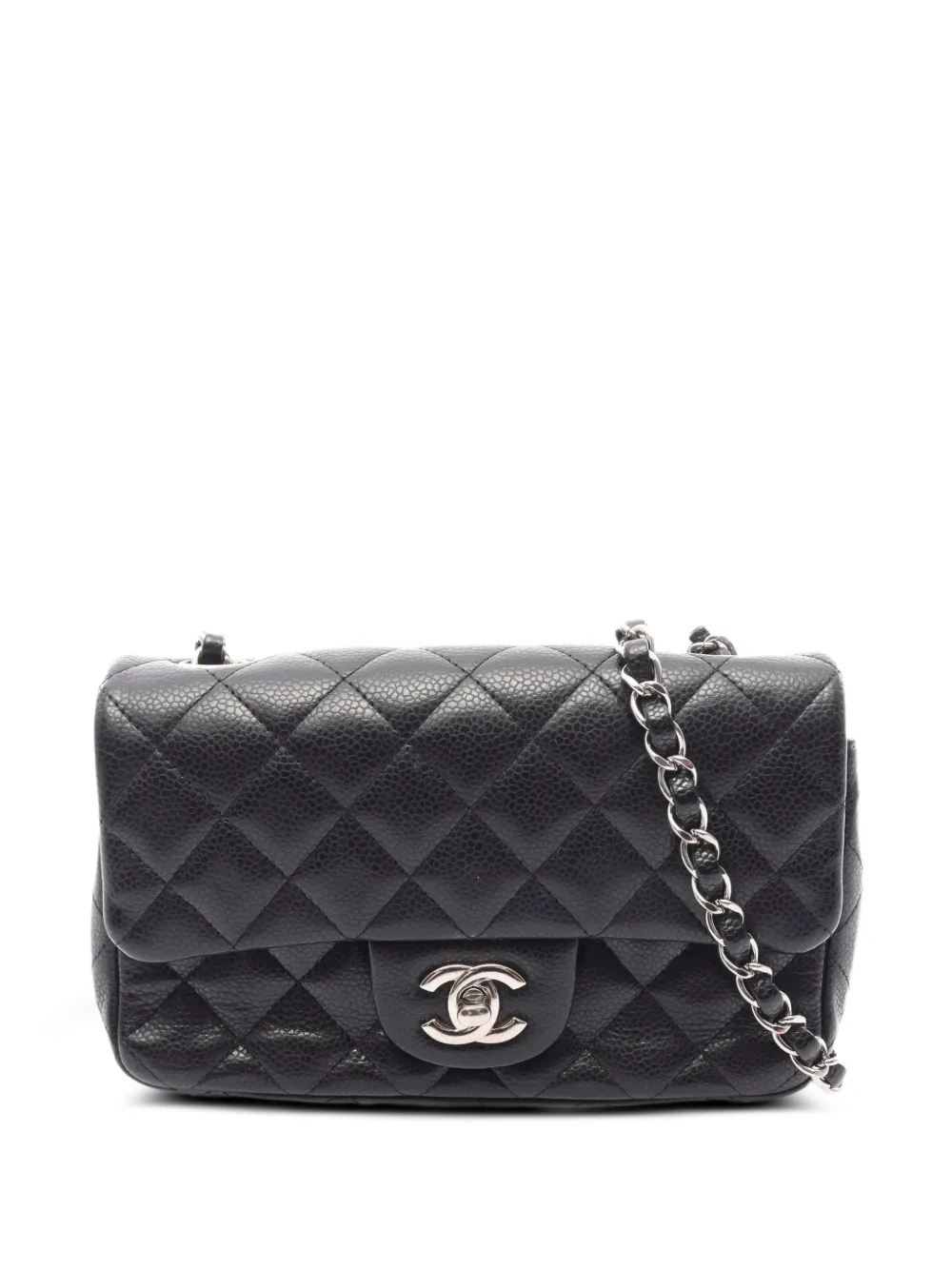 CHANEL Pre-Owned 2014 Diamond-quilted chain-strap shoulder bag - Nero