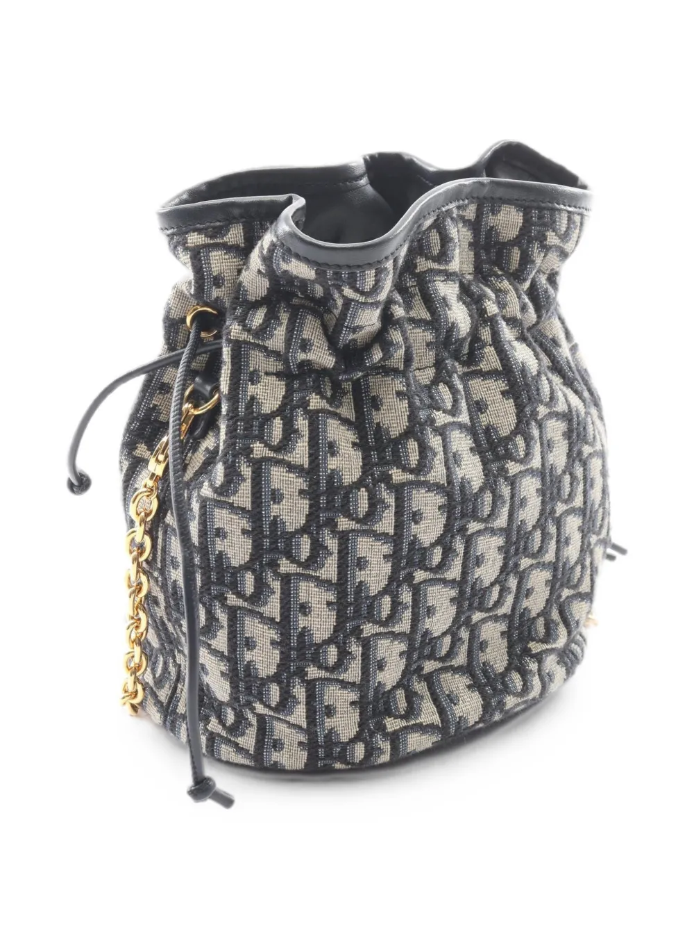 Dior Pre-owned 2010s 30 Montaigne Oblique Bucket Bag in Blue, view 2