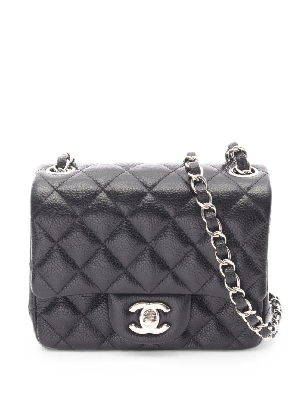 CHANEL Pre-Owned 2018-2019 mini matelassé shoulder bag - Schwarz