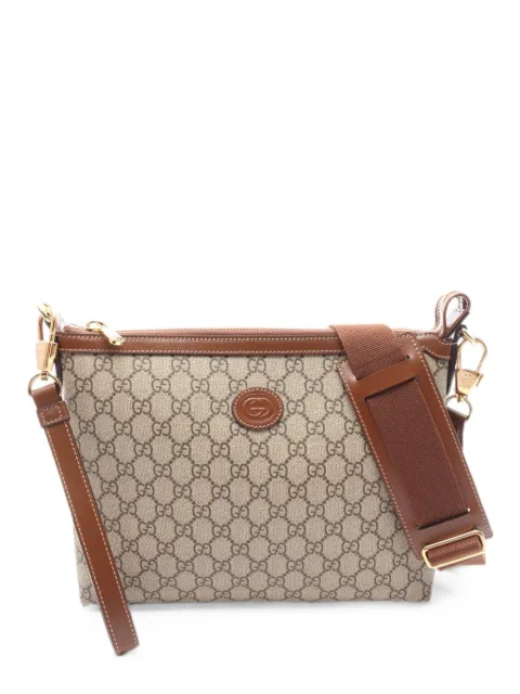 Gucci Pre-Owned 2010s GG Supreme Interlocking G messengertas