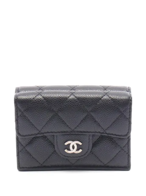 CHANEL Pre-Owned 2020-2021 small Flap Diamond-quilted wallet