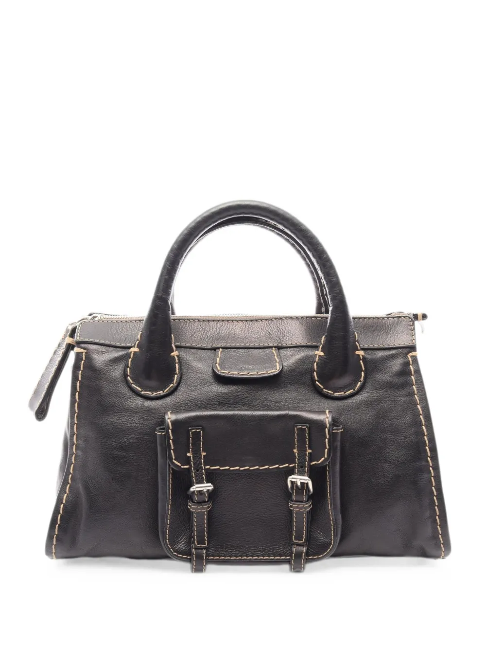 Chloé Pre-Owned 2000s Edith leather tote bag - Schwarz