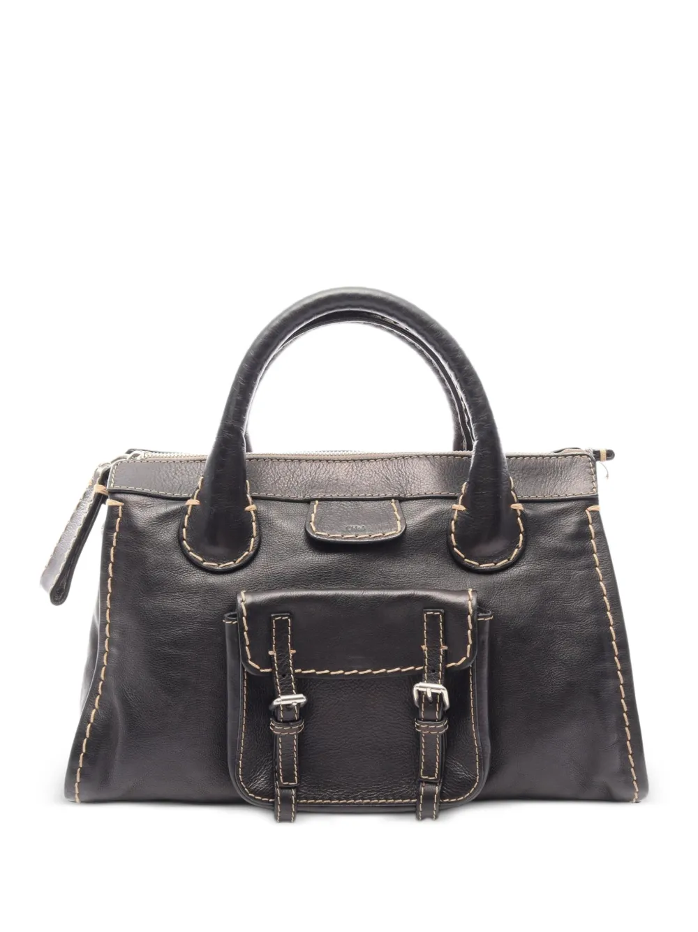 Chloé Pre-Owned 2000s Edith leather tote bag - Nero