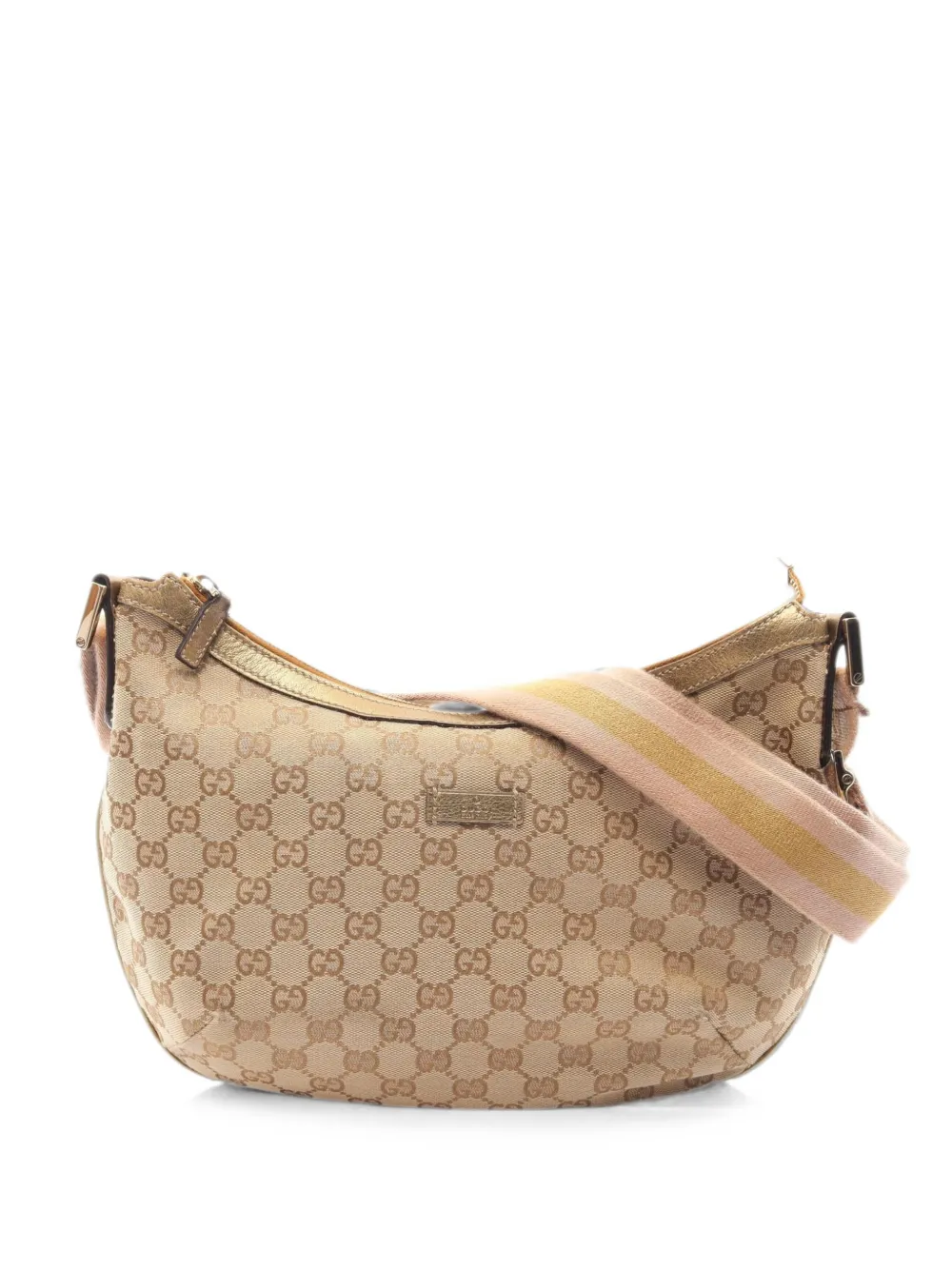 Gucci Pre-Owned 2000s GG canvas shoulder bag - Nude