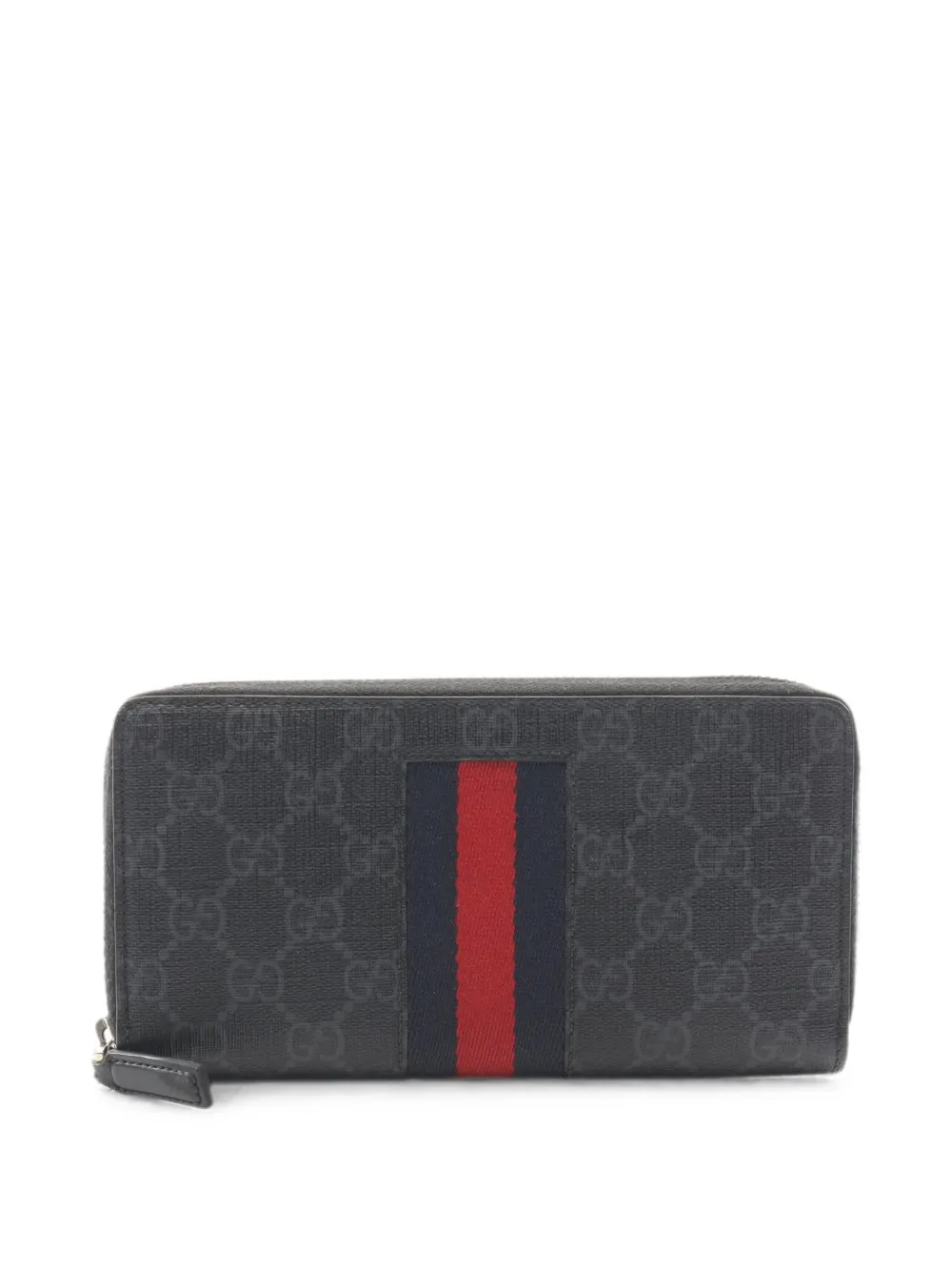 Gucci Pre-Owned 2000s web-stripe wallet - Schwarz