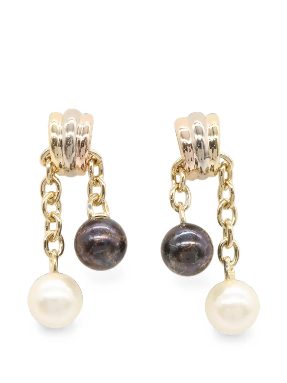 Cartier 2010s Trinity Pearl earrings - Gold
