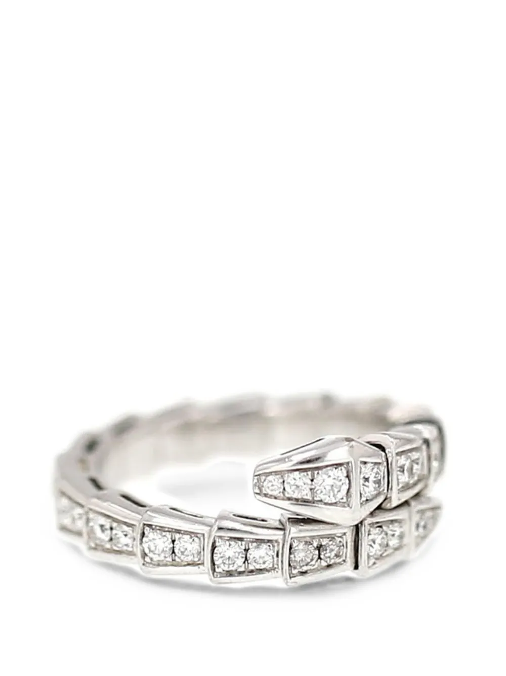 Bvlgari Pre-Owned 2020s Serpenti Viper diamond ring - Silber